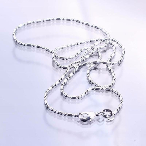 8 Sizes 925 Sterling Silver Italy Necklace Link Chains With Lobster Clasps for Charms Pendant Wedding Party Trendy Women Fashion Jewelry